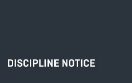 Discipline Notice: Bruce Joseph Gernon