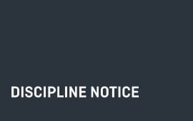 Discipline notice: Ik (Peter) Suck Chun